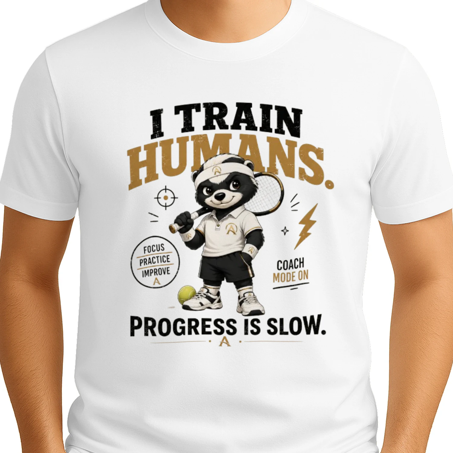 I'm Not Arguing | Funny Honey Badger Tennis T-Shirt