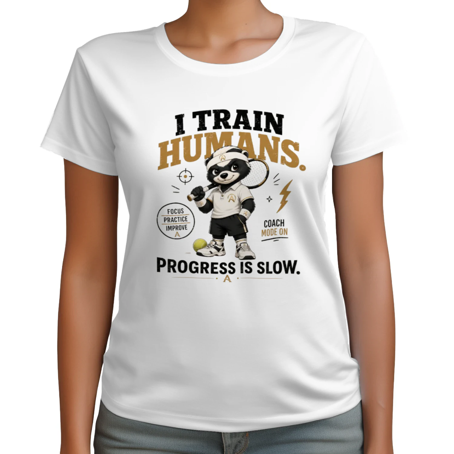 I'm Not Arguing | Funny Honey Badger Tennis T-Shirt