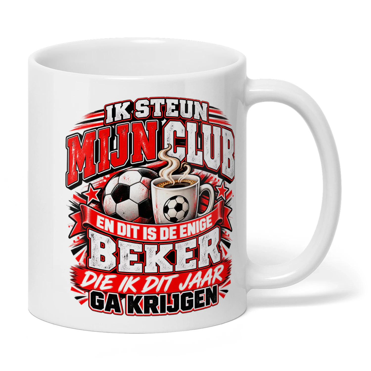 Ik Steun Mijn Club Beker Design