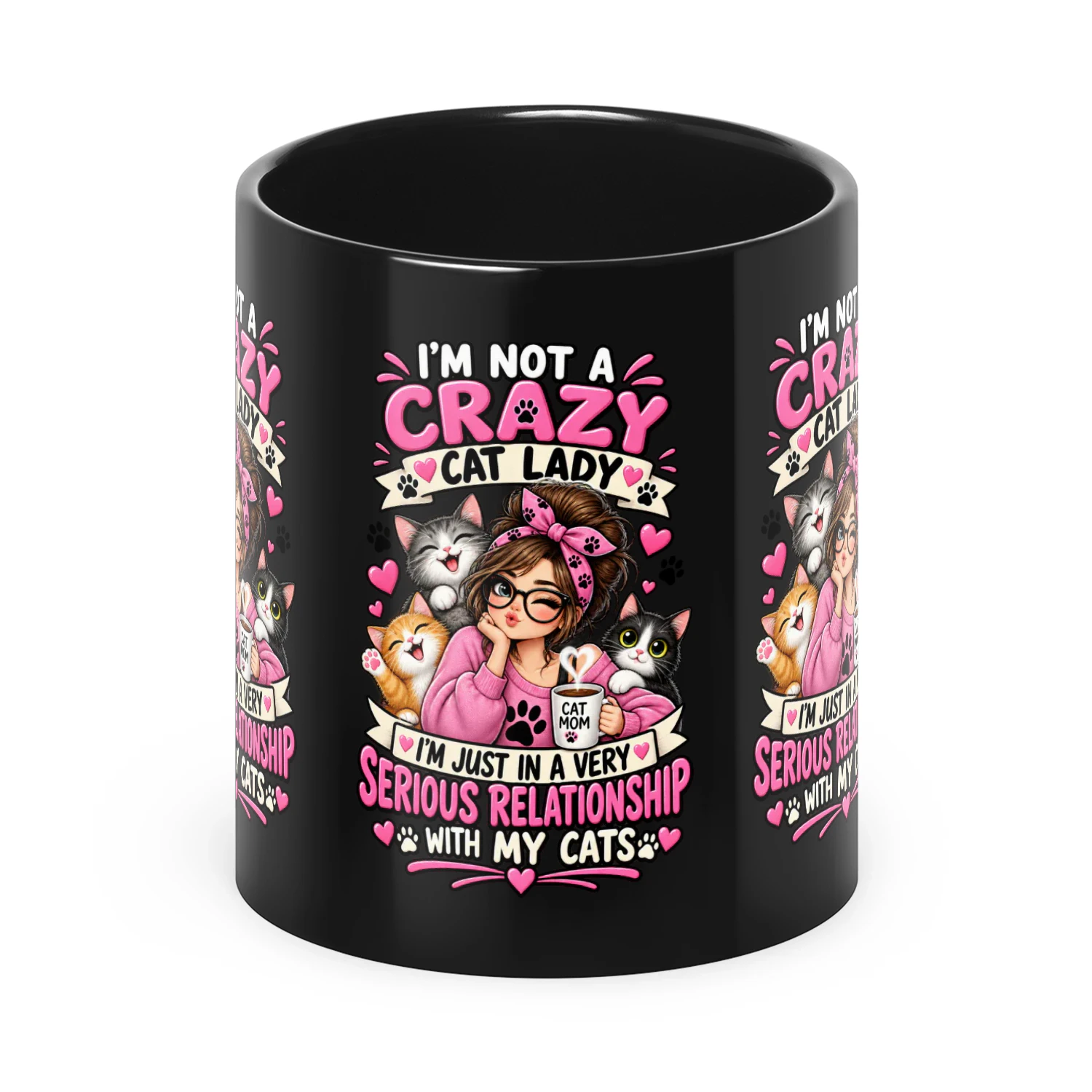 Funny Crazy Cat Lady T-Shirt – I’m Not a Crazy Cat Lady