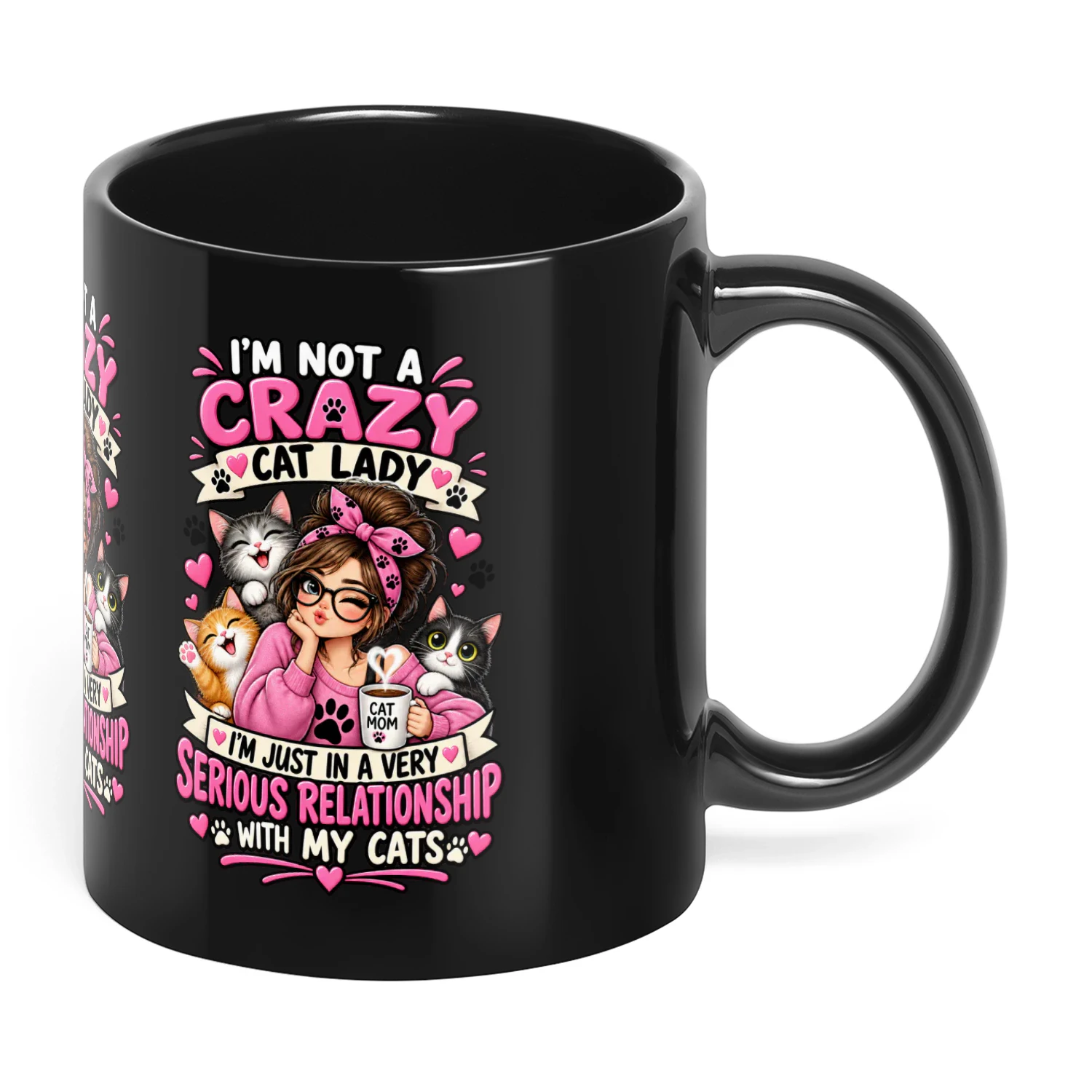Funny Crazy Cat Lady T-Shirt – I’m Not a Crazy Cat Lady
