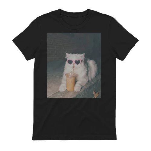 Iced Coffee Cat T-Shirt