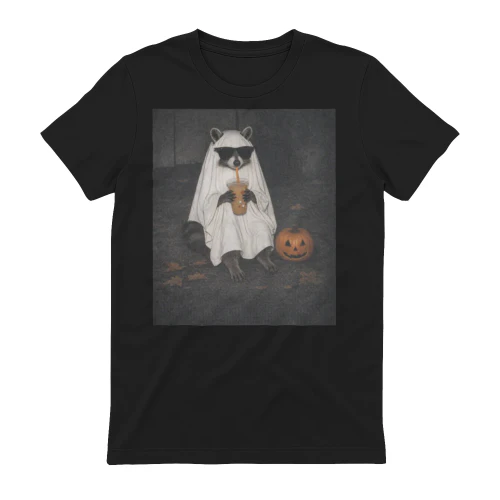 Ghost Raccoon Coffee Shirt