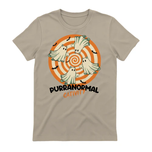 Halloween Ghost Cat T-Shirt