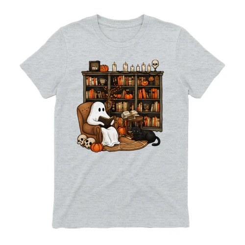 The Retro Ghost Reading shirt