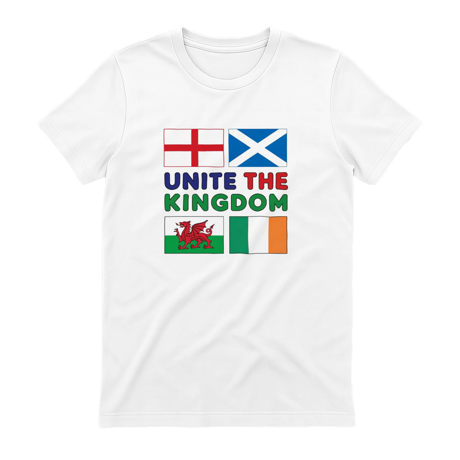 Unite the Kingdom Flags British Isles England Scotland Wales Ireland T-shirt  British Pride Design