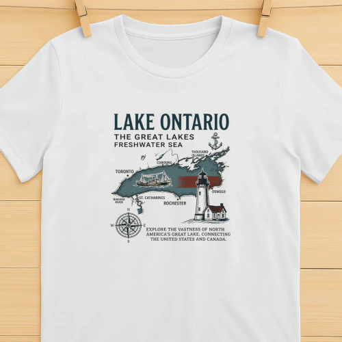 Lake Ontario The Great Lakes Freshwater Sea Lake Ontario Trump Shirt  Great Lakes Trump Design