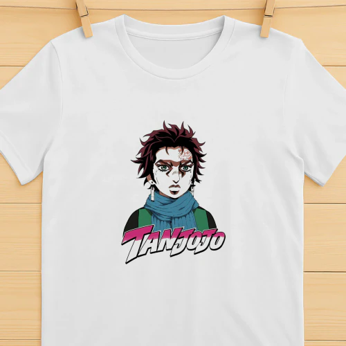 TanJoJo Kamado Tanjiro Jojos Bizarre Adventure Shirt  Anime Crossover Design
