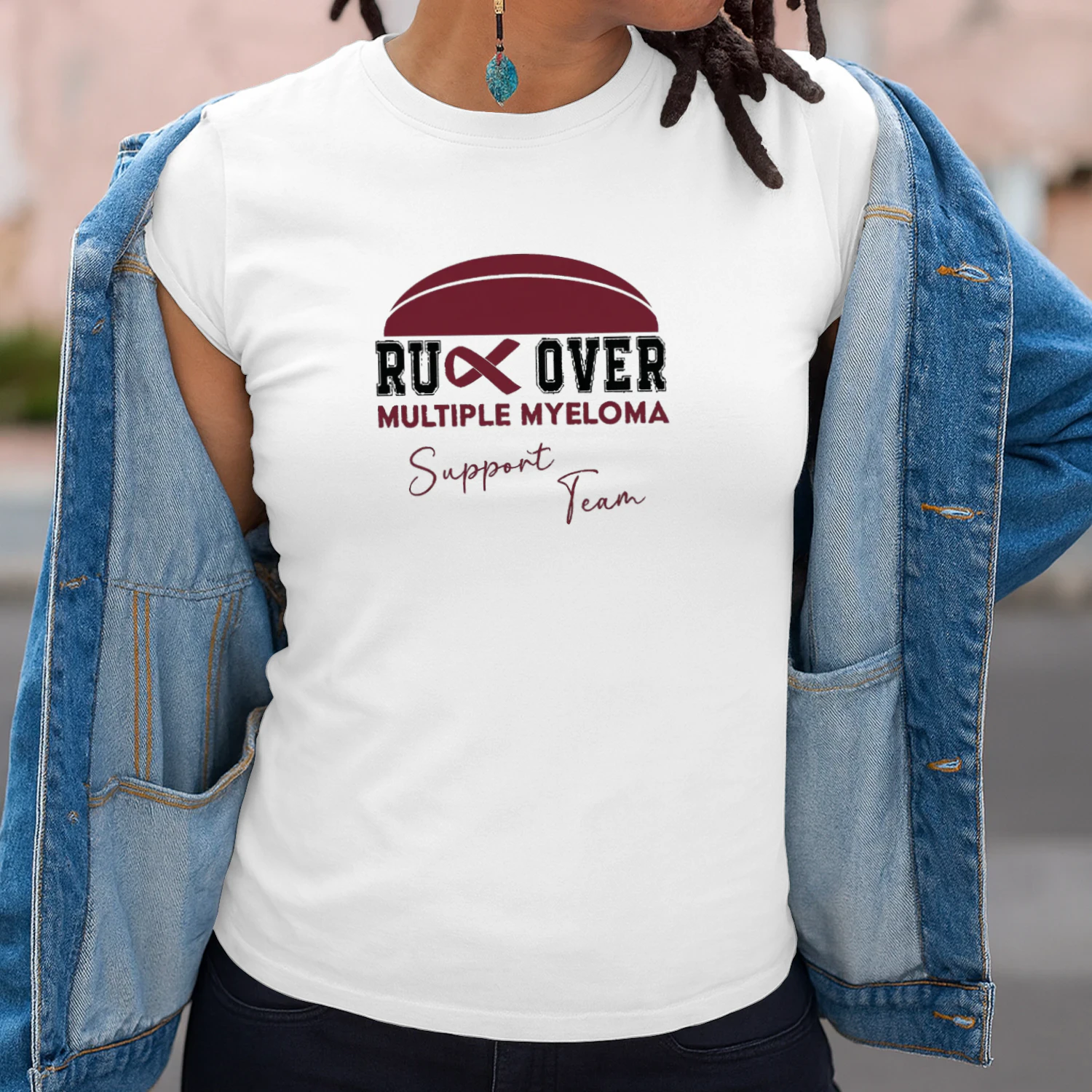 Rugby Multiple Myeloma Support Myeloma Cancer T-shirt  Myeloma Awareness Design
