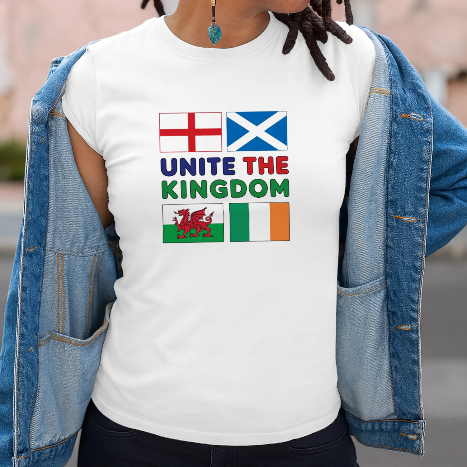 Unite the Kingdom Flags British Isles England Scotland Wales Ireland T-shirt  British Pride Design