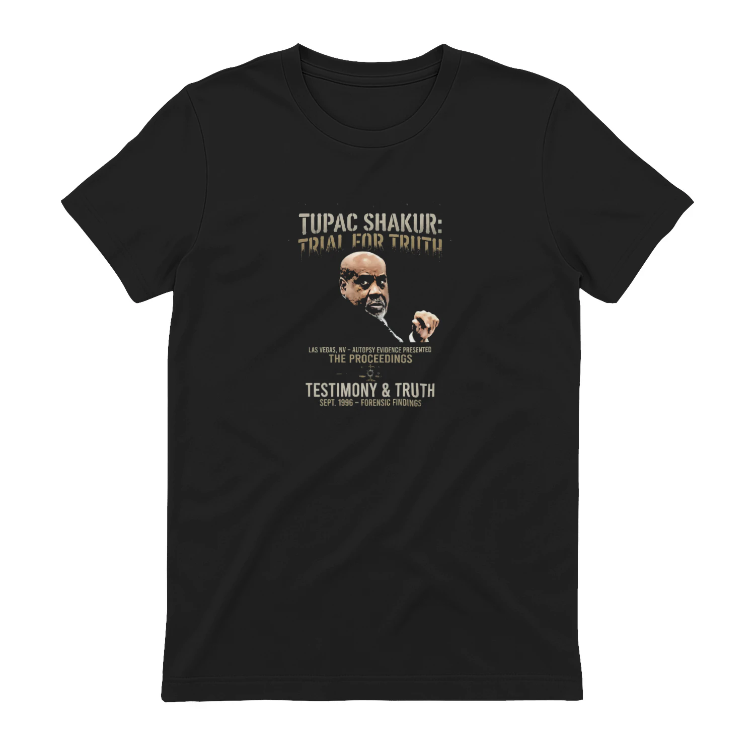 Tupac Autopsy Trial T-shirt  Tupac Shakur Tribute Design