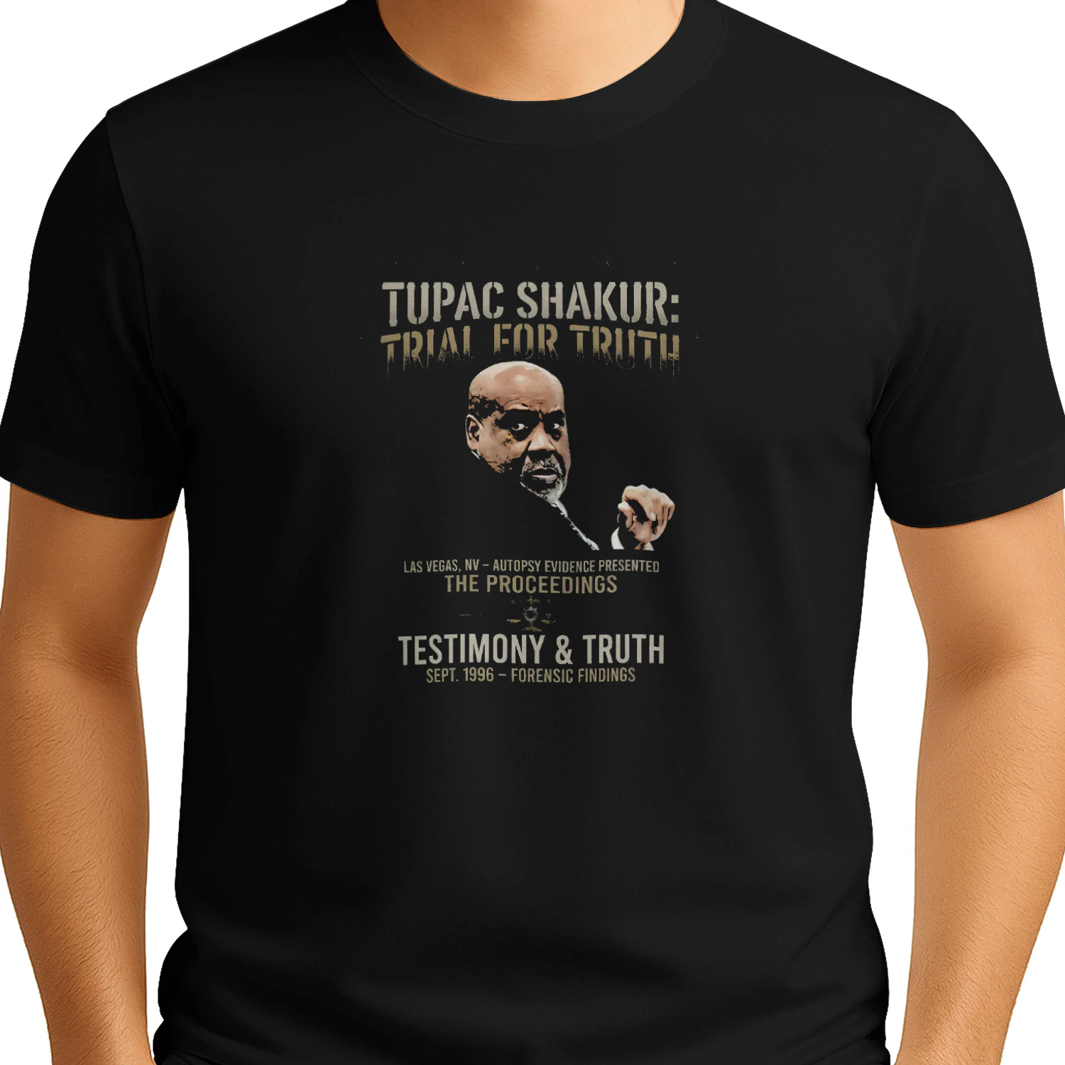 Tupac Autopsy Trial T-shirt  Tupac Shakur Tribute Design