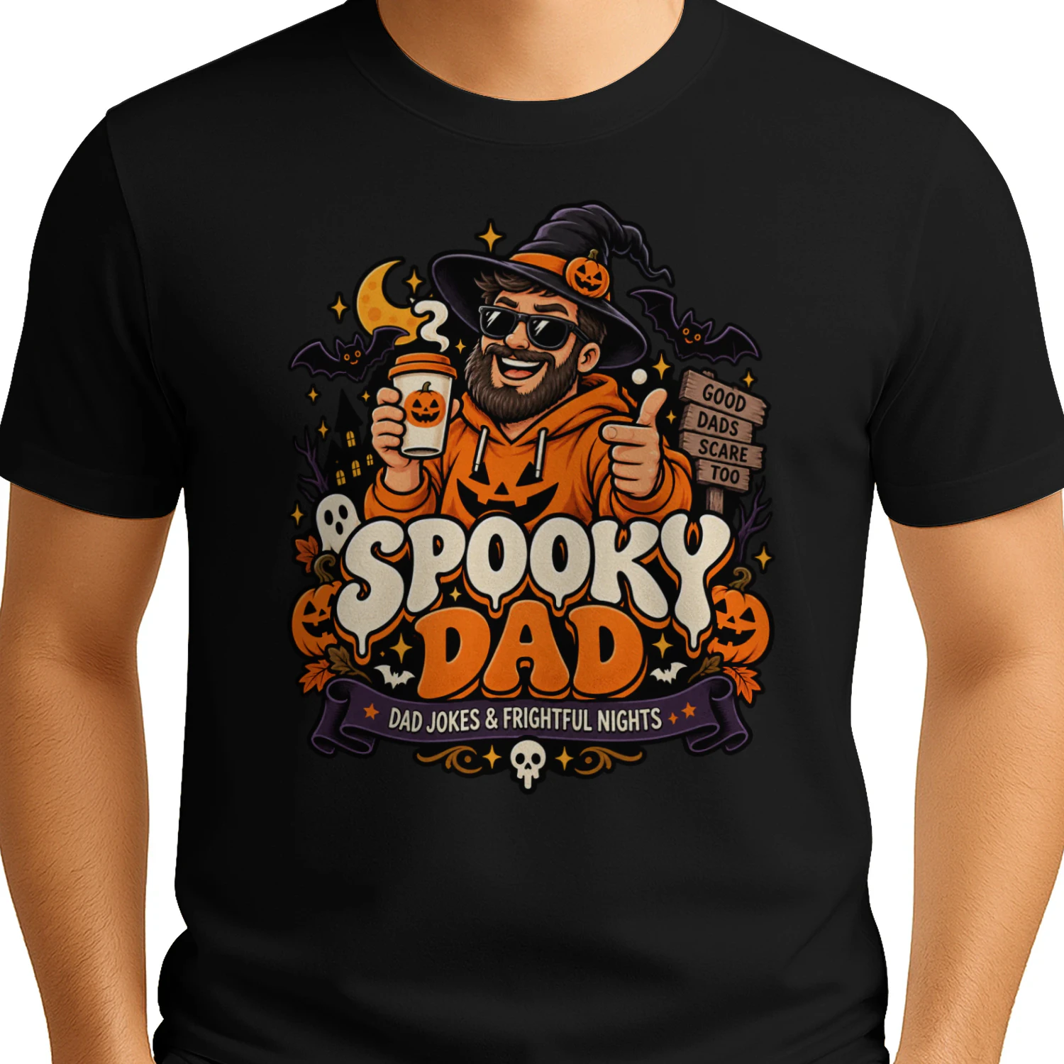 Spooky Dad – Funny Halloween Dad Jokes T-shirt