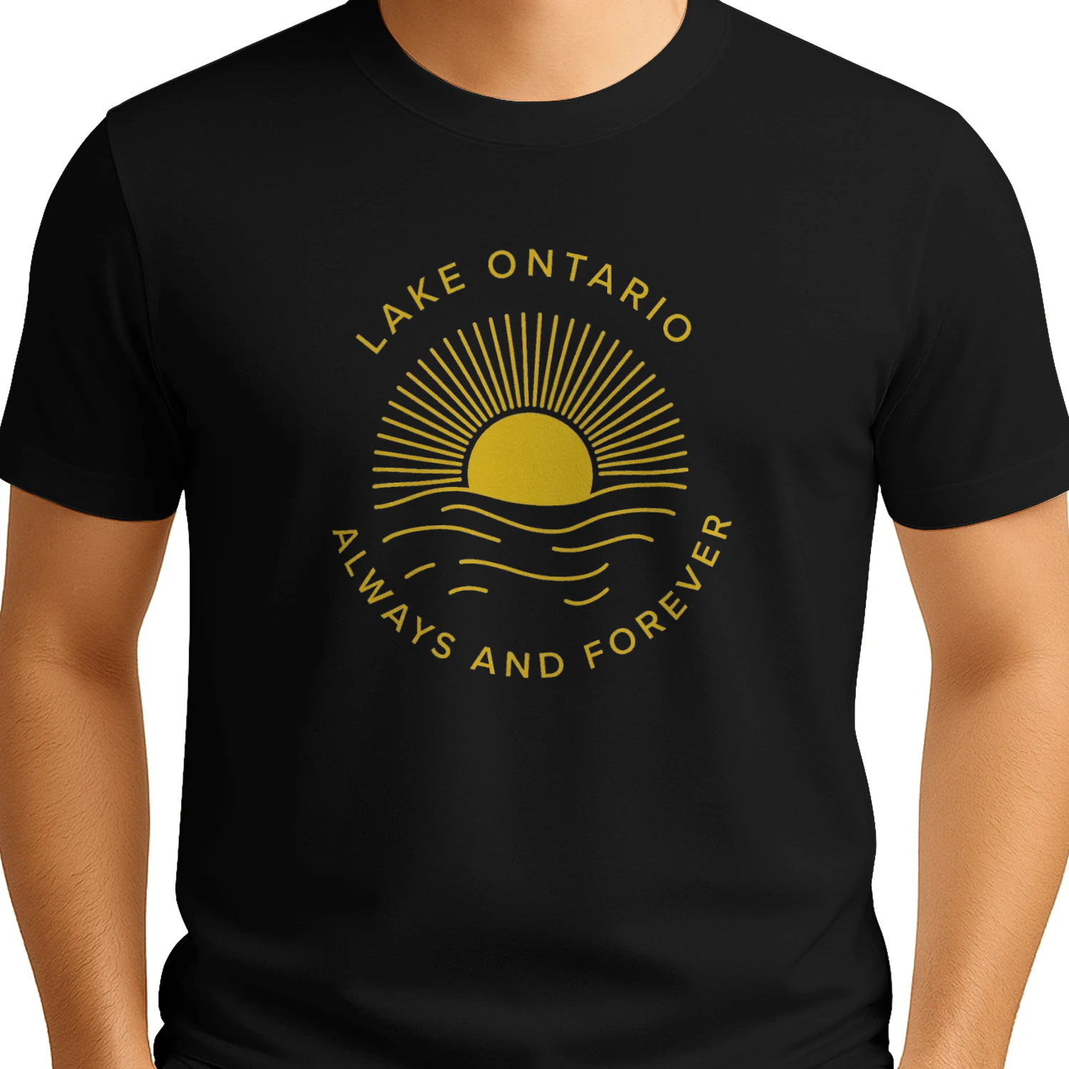 Lake Ontario Always And Forever Classic T-shirt-Great Lakes Pride Design