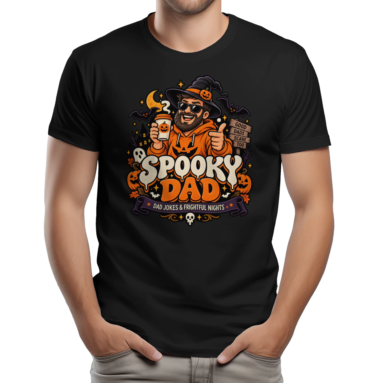 Spooky Dad – Funny Halloween Dad Jokes T-shirt