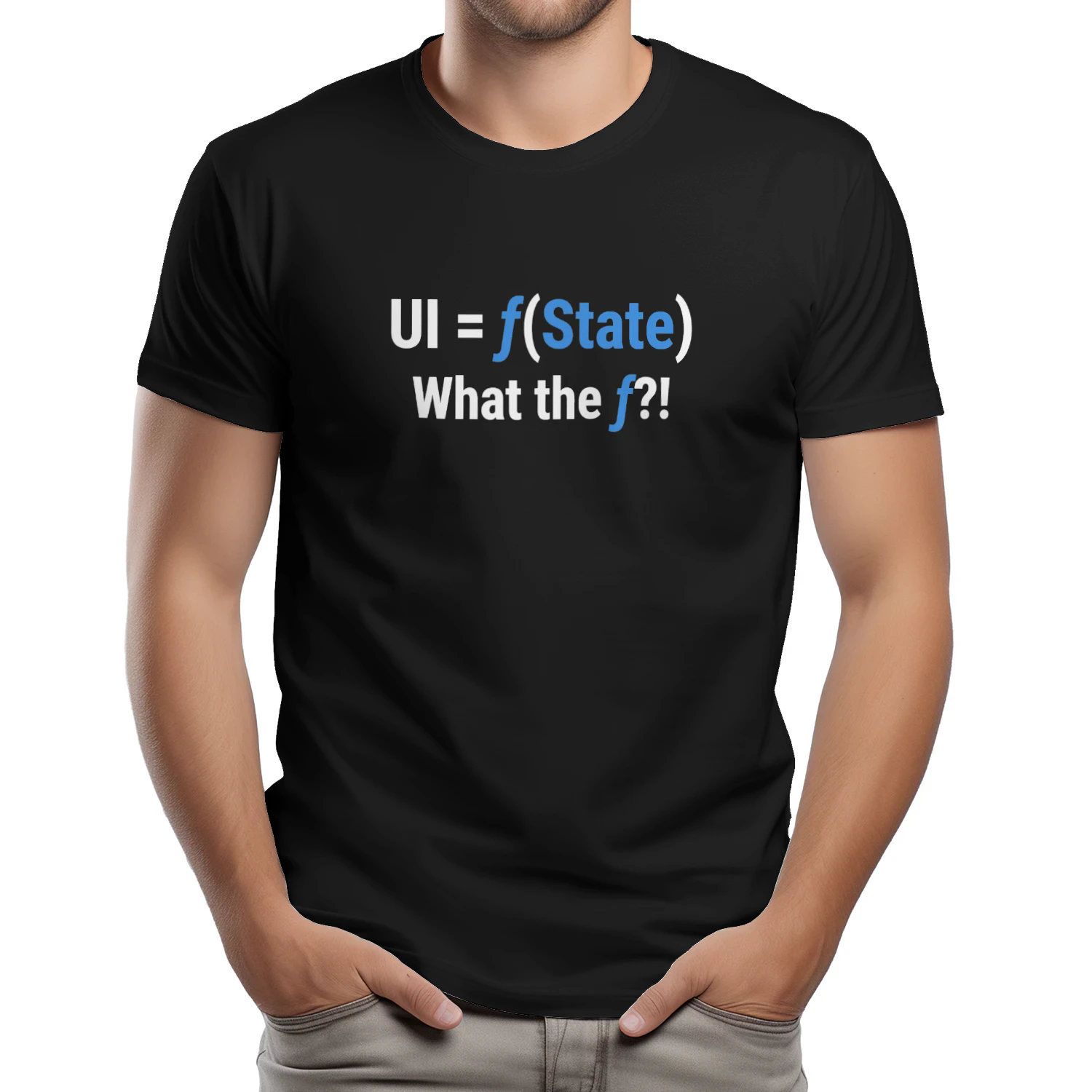 UI Equals f State What the f Programming T-shirt  Programmer Coding Humor Design