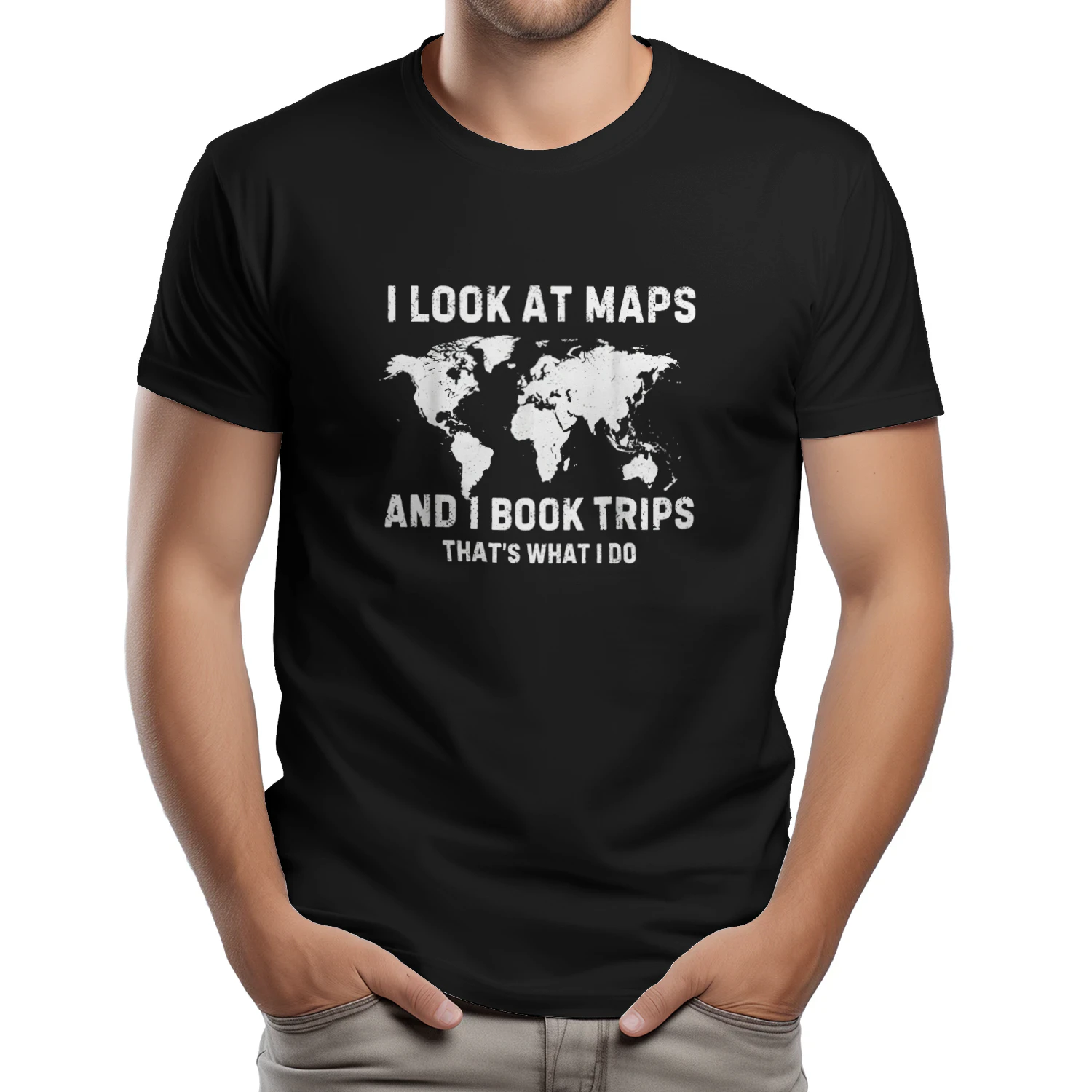 I Look At Maps And I Book Trips Thats What I Do Travel T-shirt  Travel Lover Design
