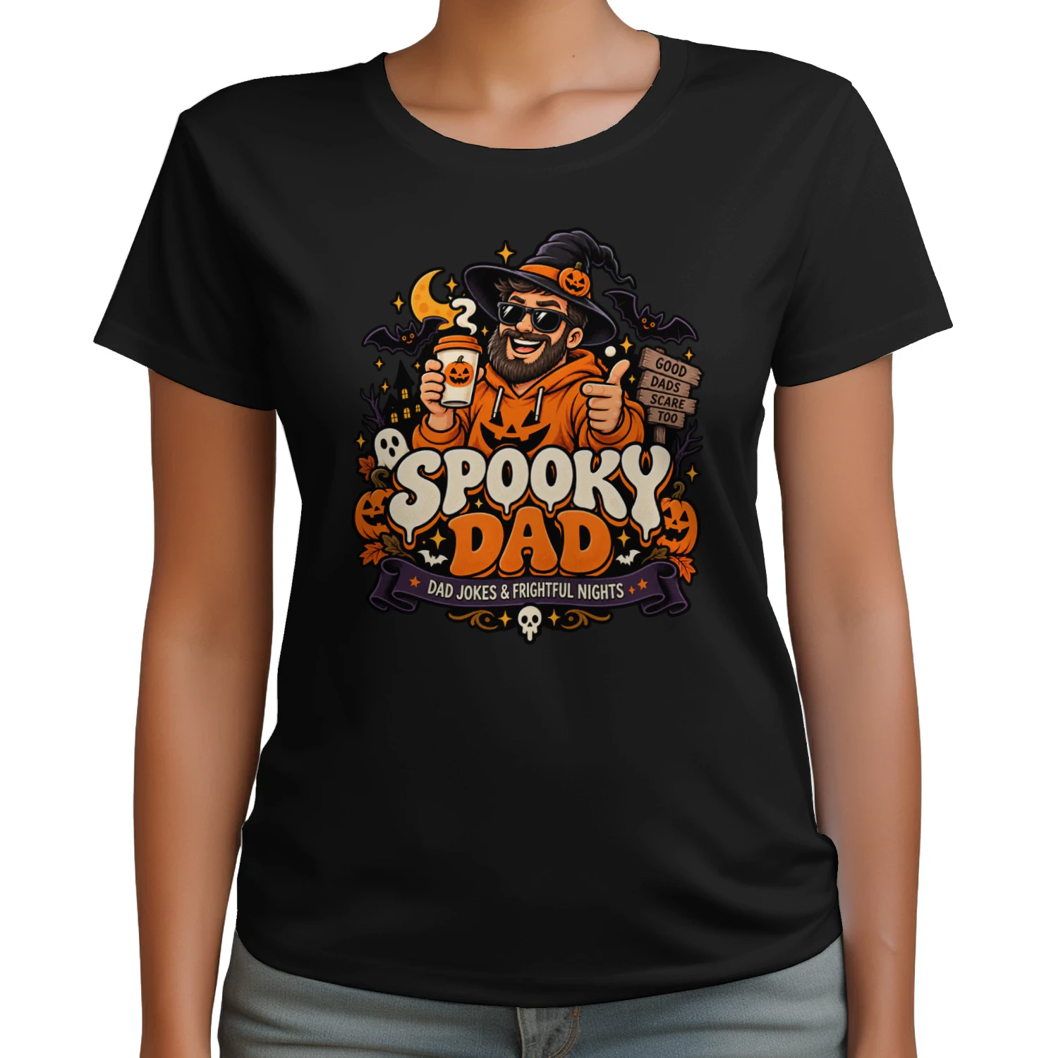 Spooky Dad – Funny Halloween Dad Jokes T-shirt