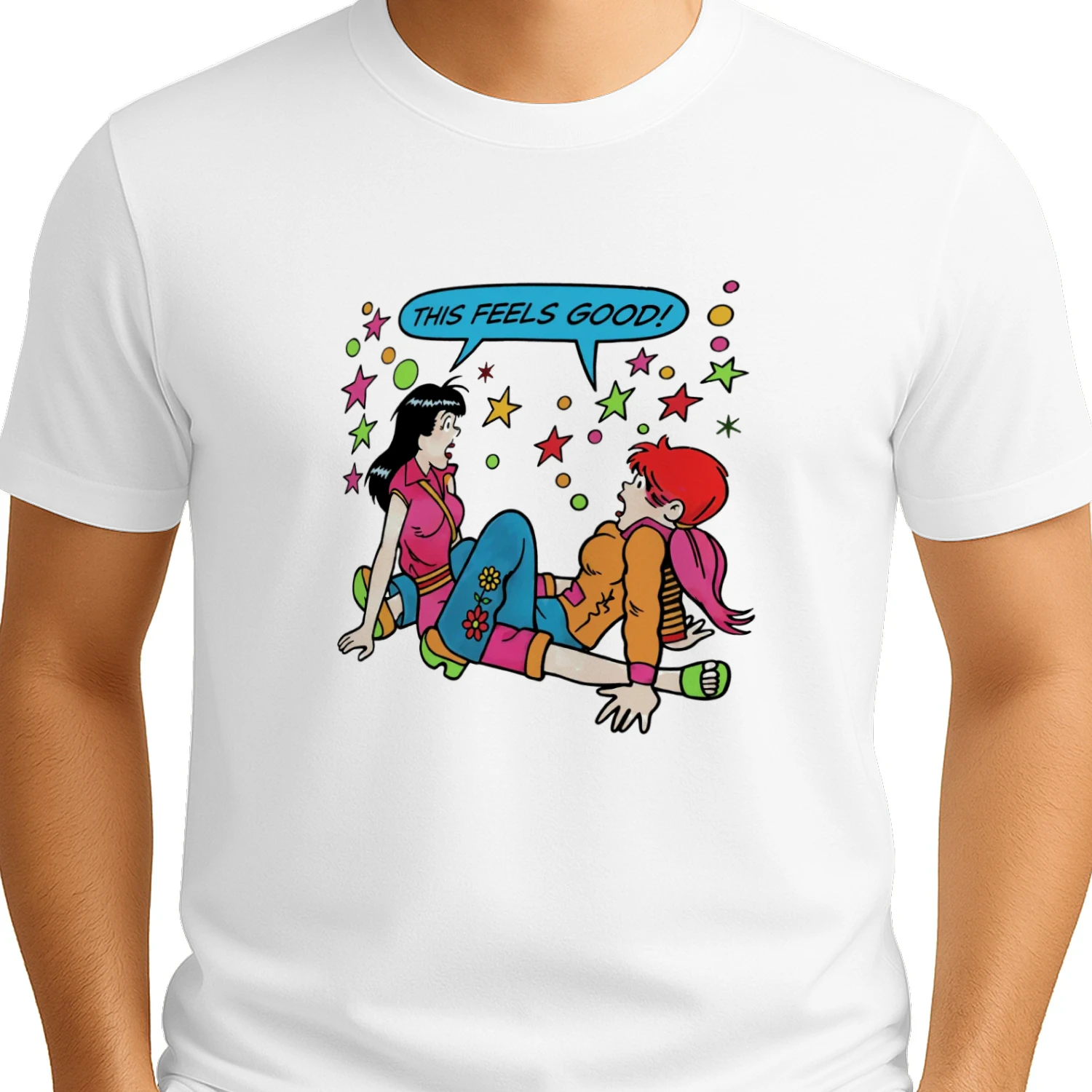 This Feels Good Betty  Veronica Suggestive Comic T-shirt