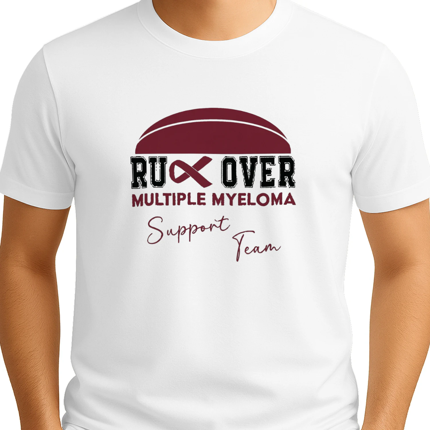 Rugby Multiple Myeloma Support Myeloma Cancer T-shirt  Myeloma Awareness Design