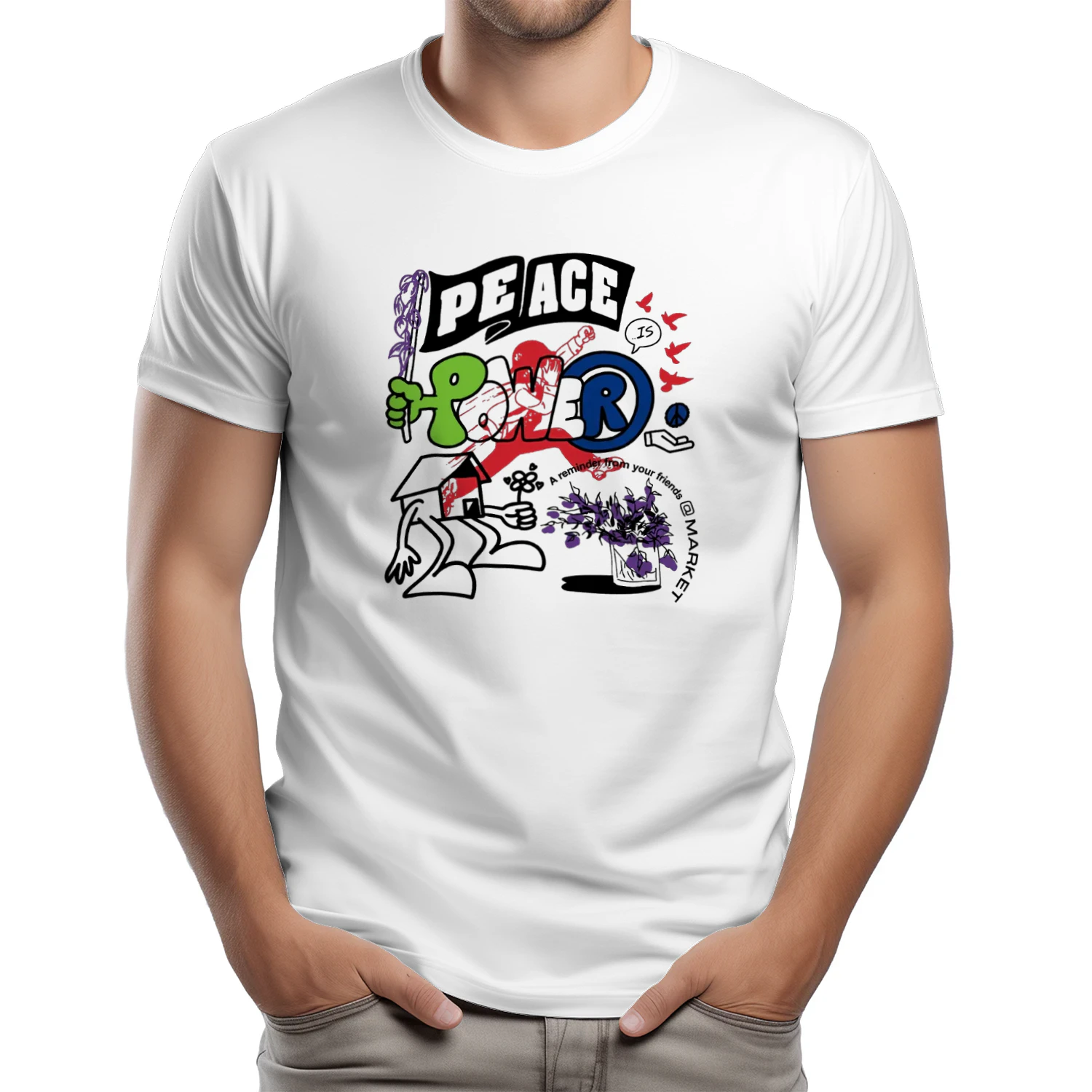 Walker Kessler Dodgers Peace Is Power T-shirt