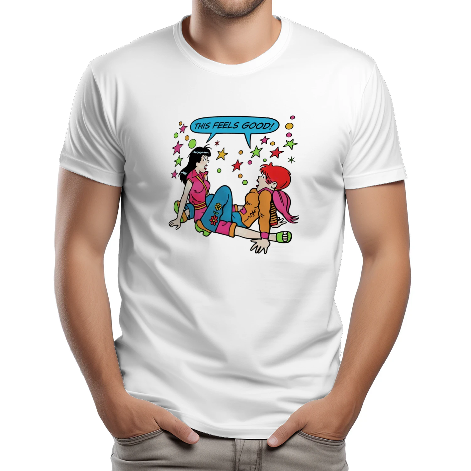 This Feels Good Betty  Veronica Suggestive Comic T-shirt