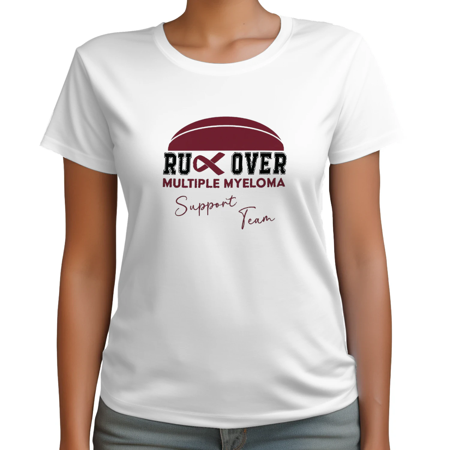 Rugby Multiple Myeloma Support Myeloma Cancer T-shirt  Myeloma Awareness Design