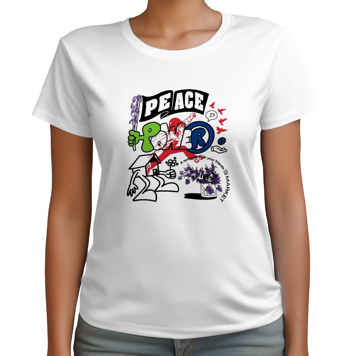 Walker Kessler Dodgers Peace Is Power T-shirt