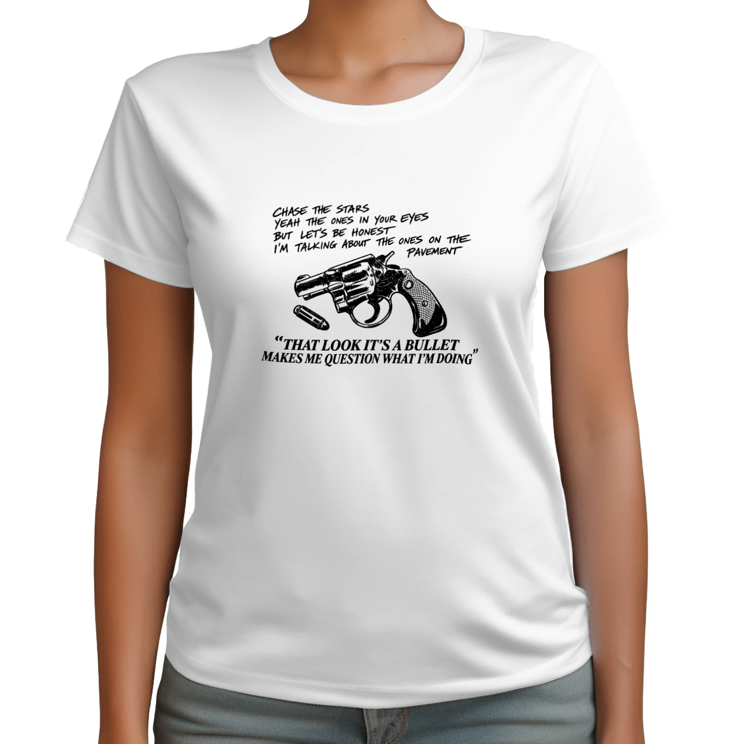 That Look Its A Bullet Makes Me Question What I Am Doing T-shirt  Funny Bullet Humor Design