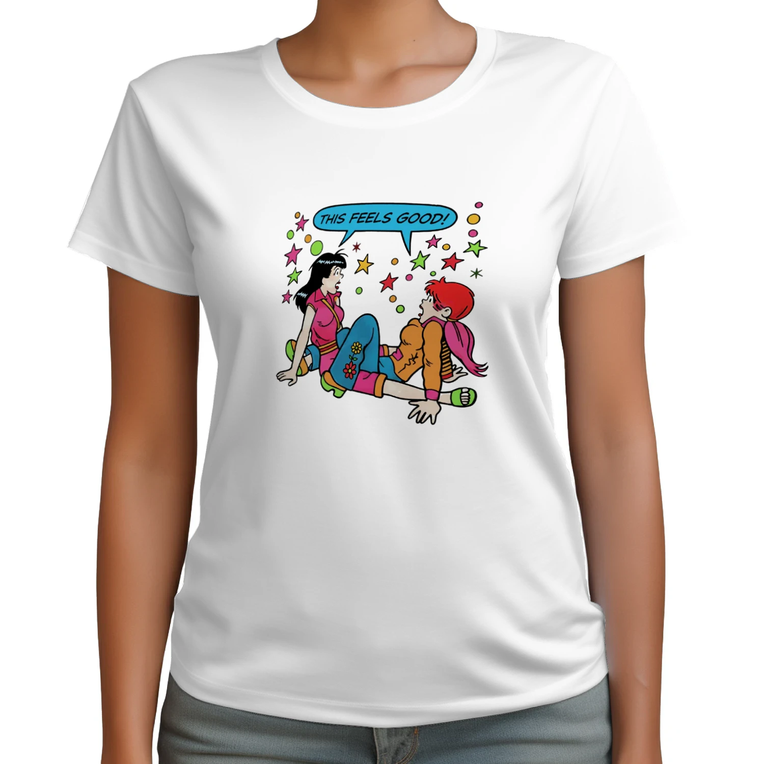 This Feels Good Betty  Veronica Suggestive Comic T-shirt