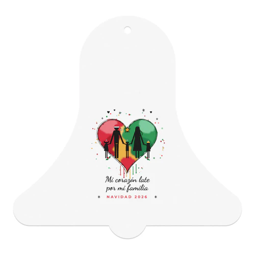 Bolas de Navidad, Tazas y Regalos Mi corazón late por mi familia – Navidad 2026