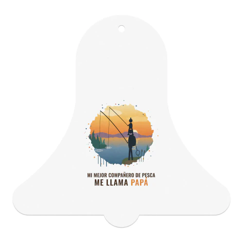 Bolas de Navidad, Tazas y Regalos Mi mejor compañero de pesca me llama papá – Regalo para papá pescador