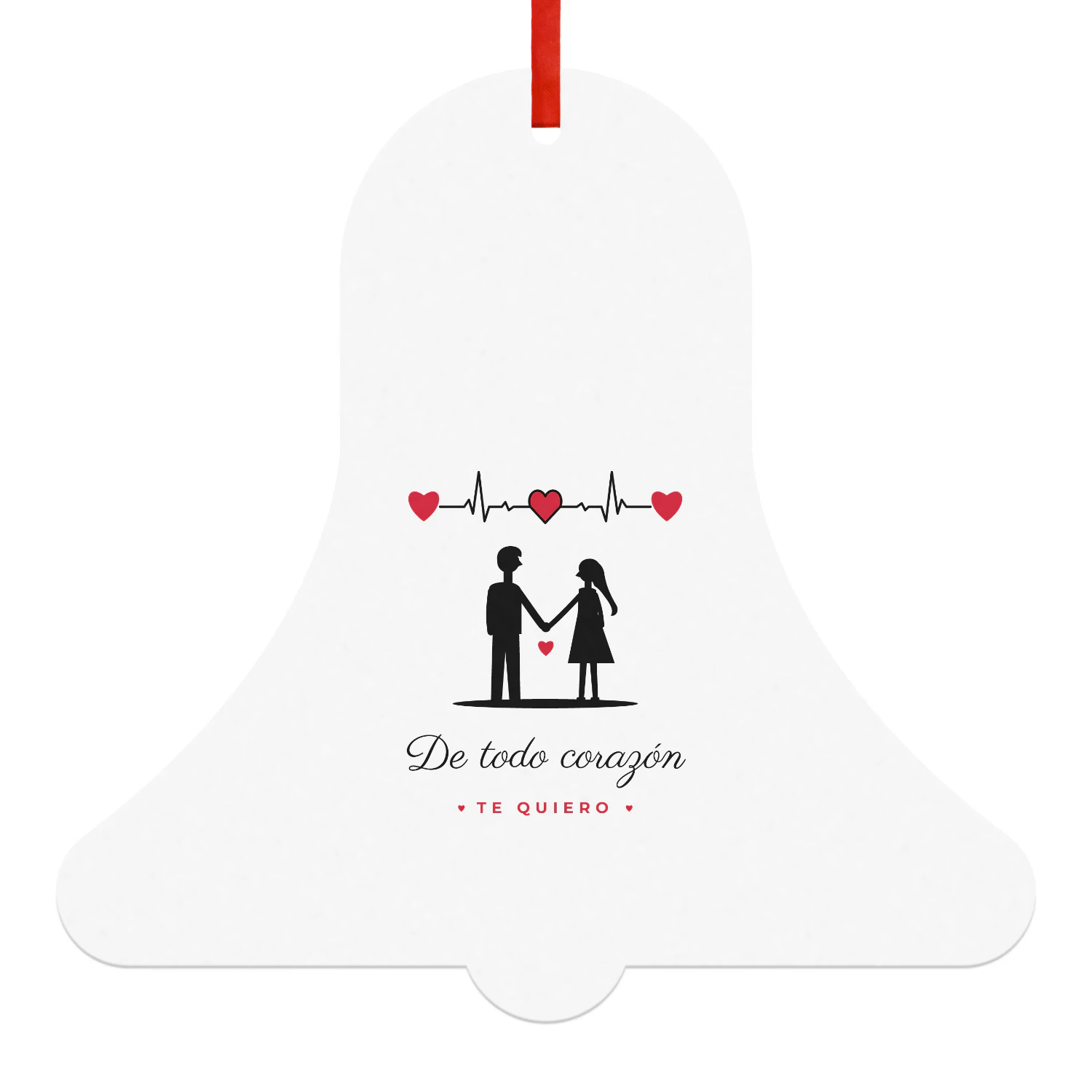Bola de Navidad Campana De todo corazón – Regalo Te quiero