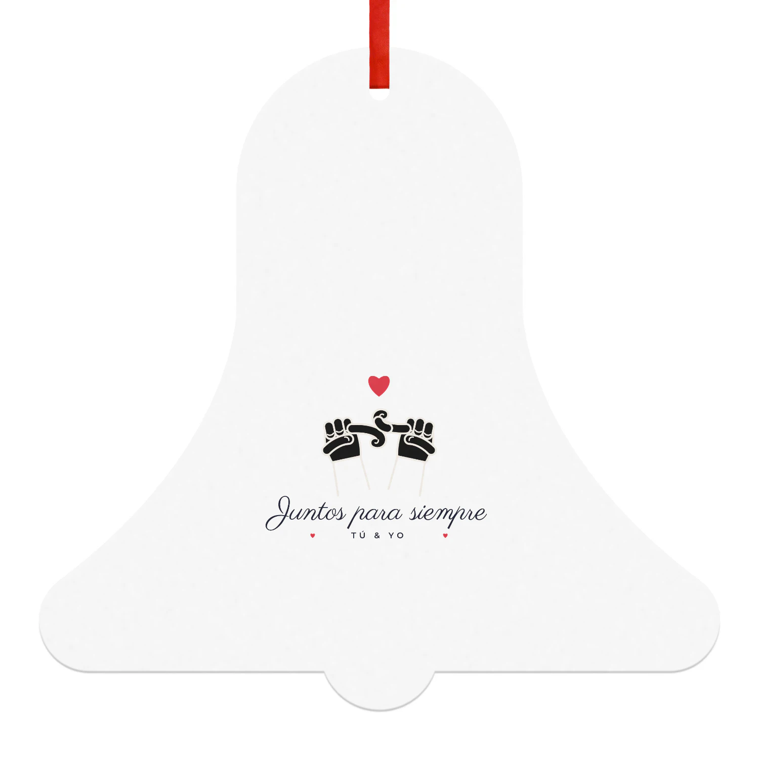 Bola de Navidad Campana Juntos para siempre – Regalo para parejas