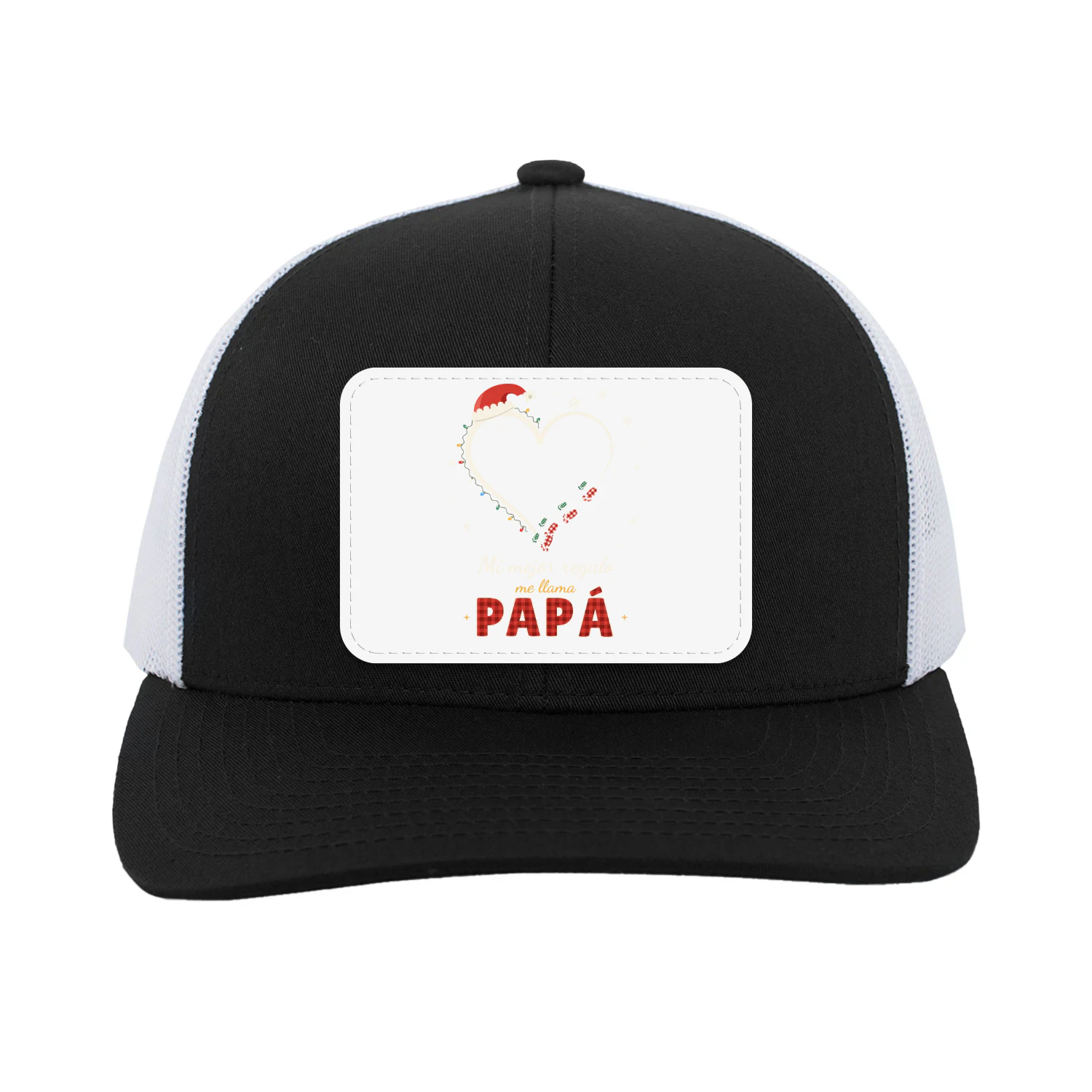 Gorra Trucker con Parche Mi mejor regalo me llama papá – Regalo de Navidad para papá
