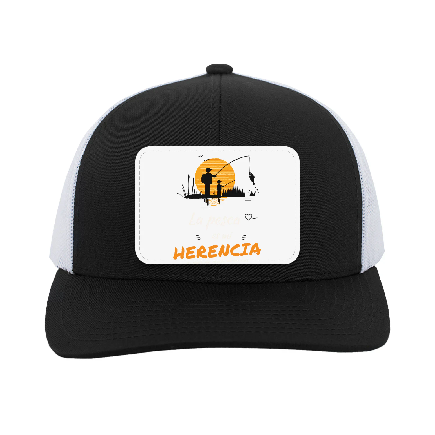 Gorra Trucker con Parche La pesca es mi herencia – Regalo para pescador