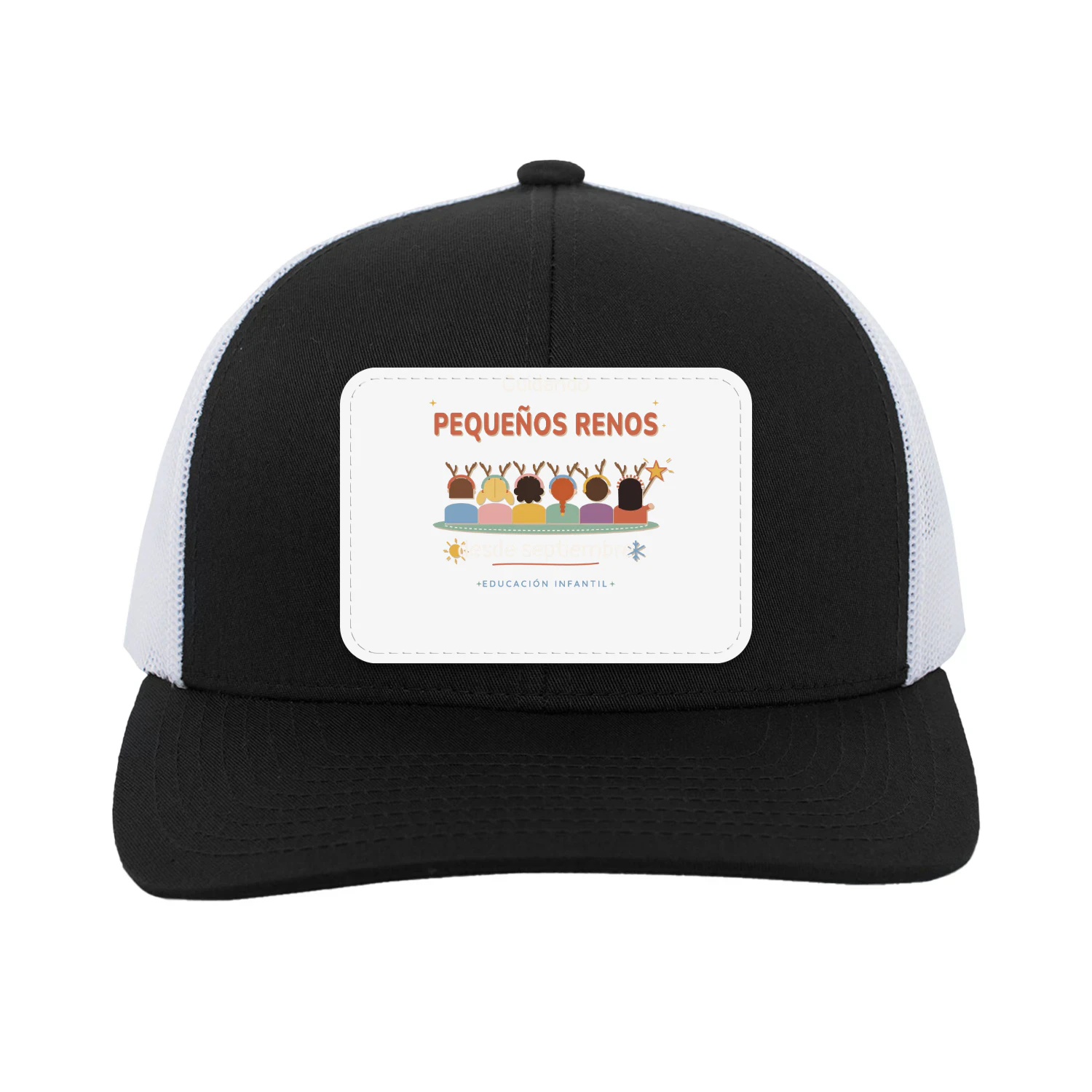 Gorra Trucker con Parche Cuidando pequeños renos – Regalo para maestras de Infantil