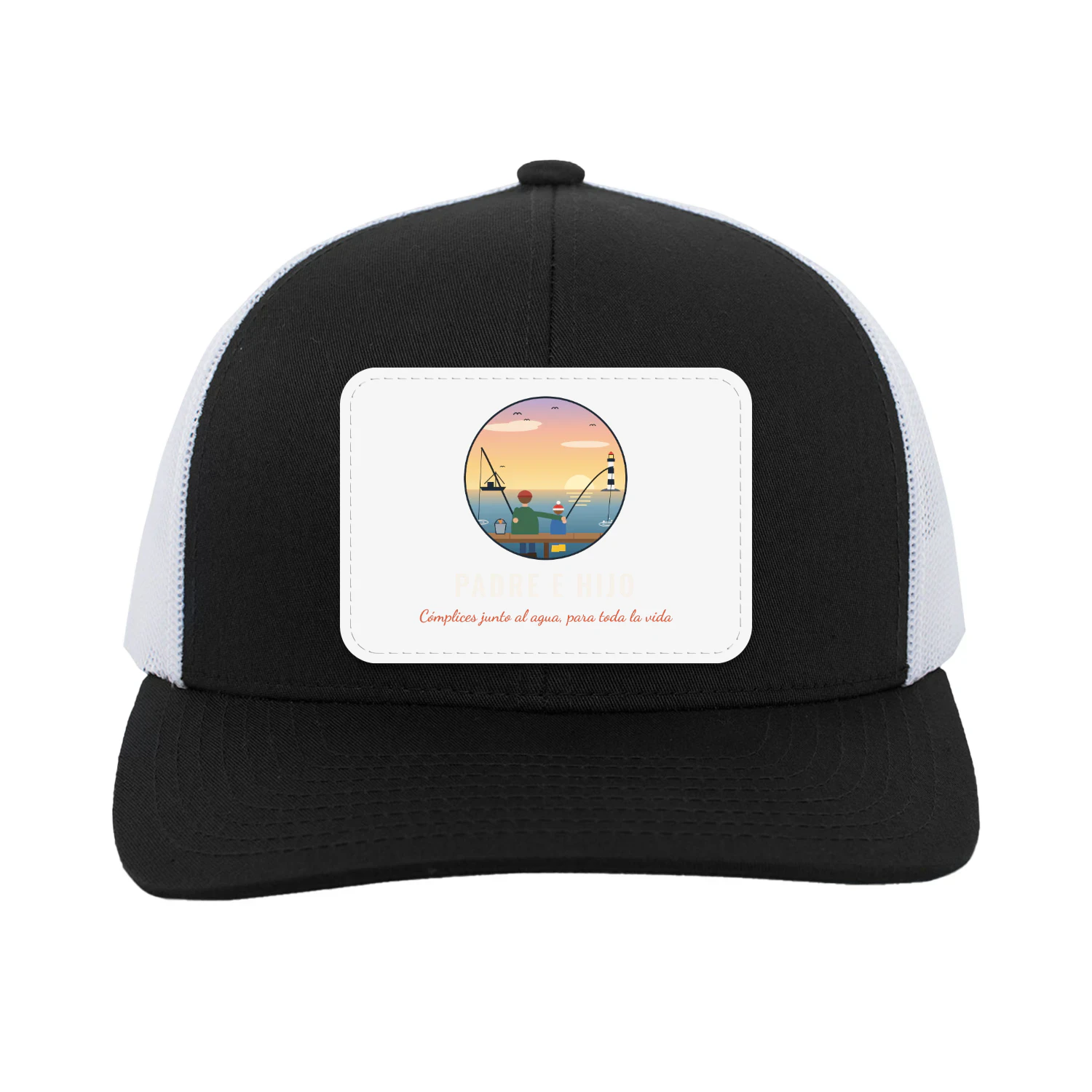 Gorra Trucker con Parche Padre e hijo – Cómplices de pesca