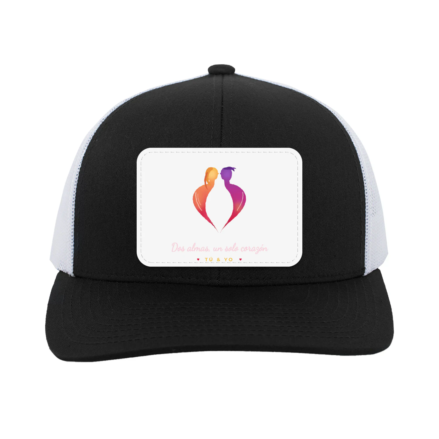 Gorra Trucker con Parche Dos almas, un solo corazón – Regalo para parejas