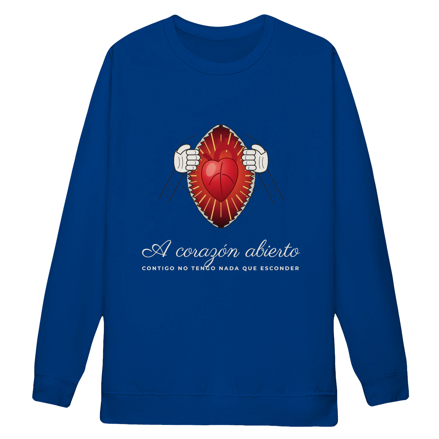 Sudadera Cuello Redondo A corazón abierto – Regalo romántico para parejas