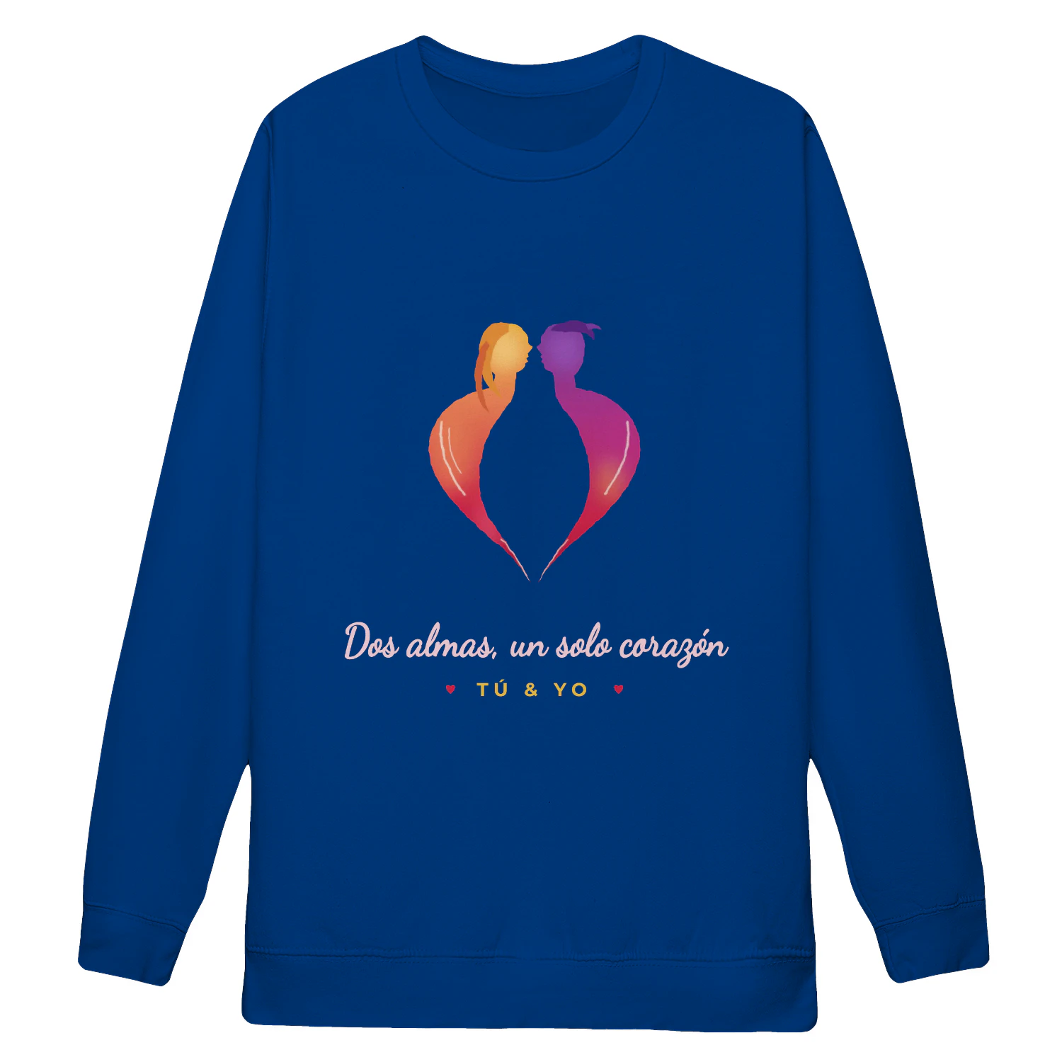 Sudadera Cuello Redondo Dos almas, un solo corazón – Regalo para parejas