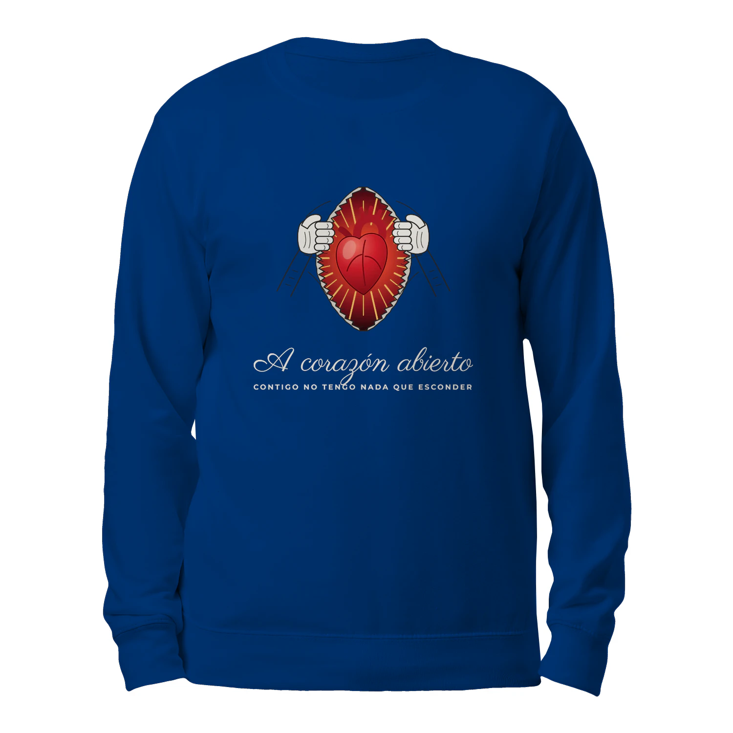 Sudadera Cuello Redondo A corazón abierto – Regalo romántico para parejas