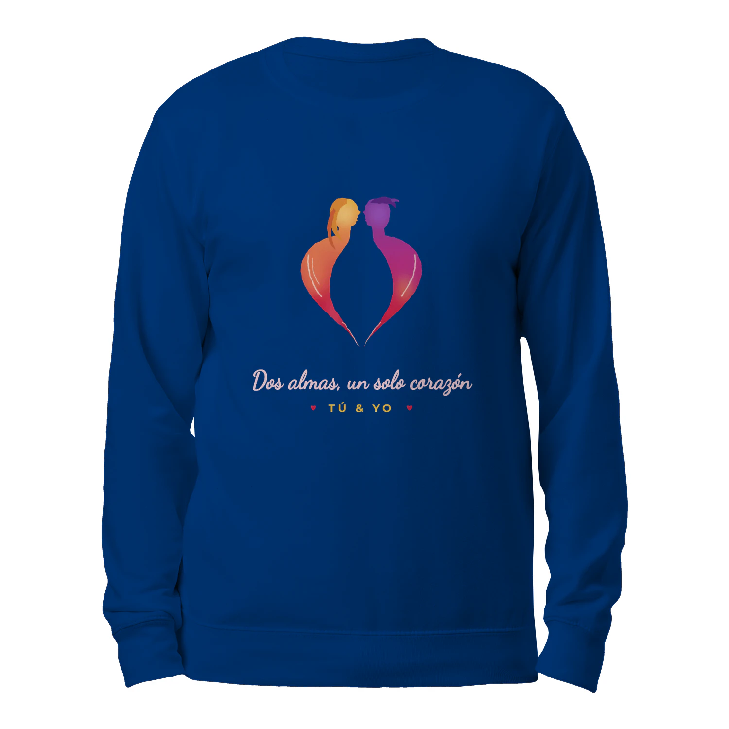 Sudadera Cuello Redondo Dos almas, un solo corazón – Regalo para parejas