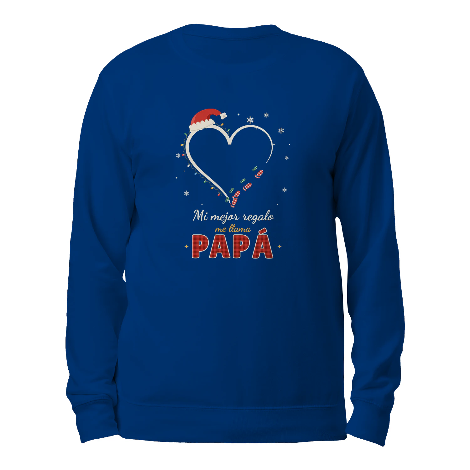 Sudadera Cuello Redondo Mi mejor regalo me llama papá – Regalo de Navidad para papá