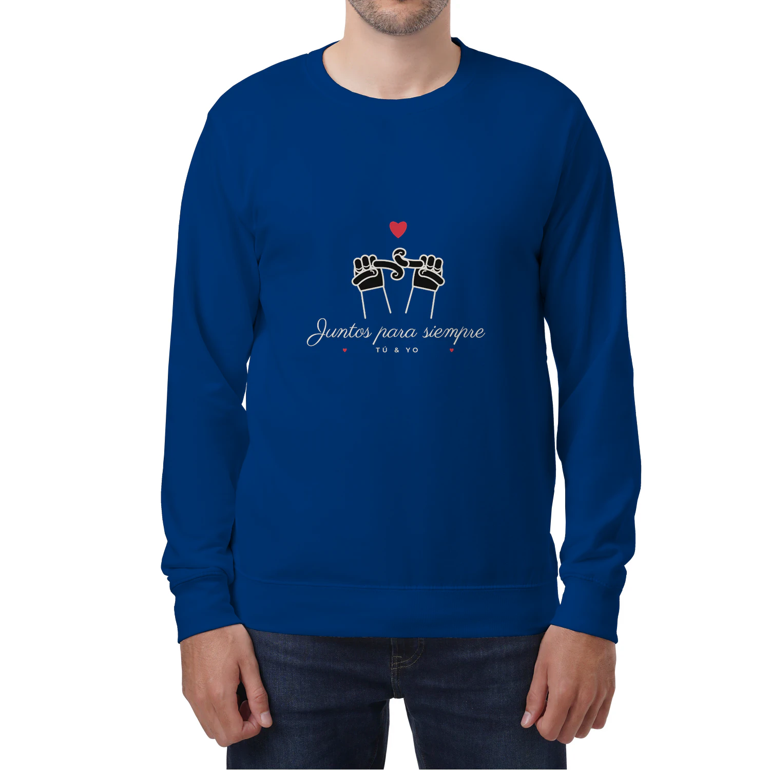 Sudadera Cuello Redondo Juntos para siempre – Regalo para parejas