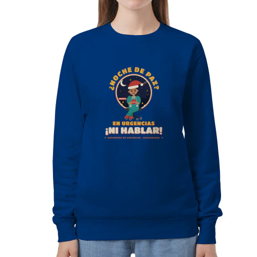 Sudaderas y Camisetas ¿Noche de paz? En urgencias ¡ni hablar! – Regalo para enfermeras