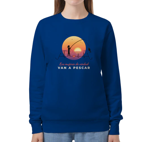 Sudaderas y Camisetas Las mujeres de verdad van a pescar – Regalo para pescadora