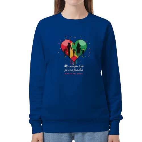 Sudaderas y Camisetas Mi corazón late por mi familia – Navidad 2026