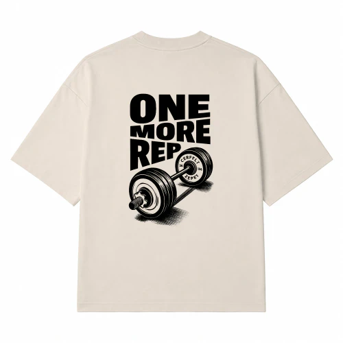 T-shirt Unisex Oversized One More Rep