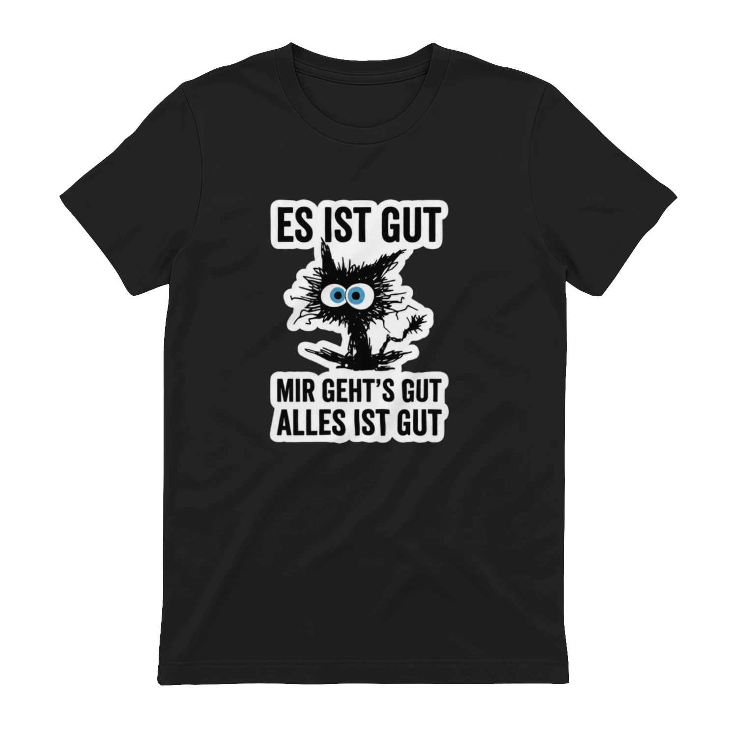 Herren T-Shirt - Alles ist gut Katze